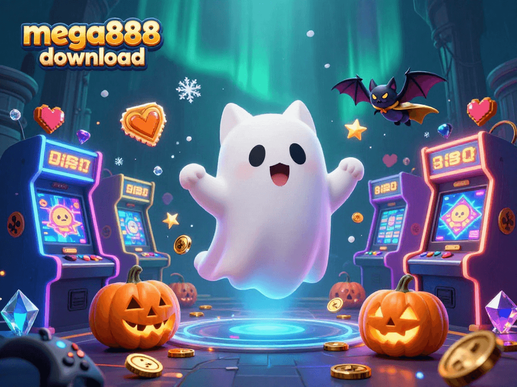 Muat turun mega888 untuk pengalaman permainan kasino yang menyeronokkan dengan cat hantu dan kelelawar.