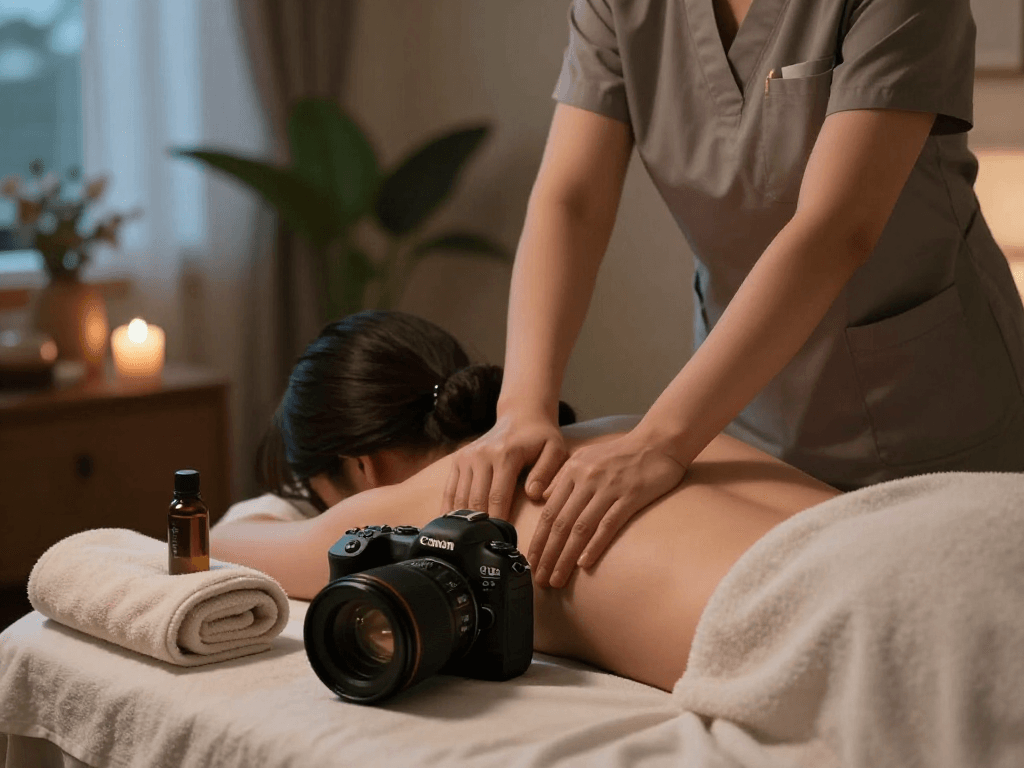 Premium 송파출장안마 service in a tranquil home setting, highlighting relaxation and professional care.