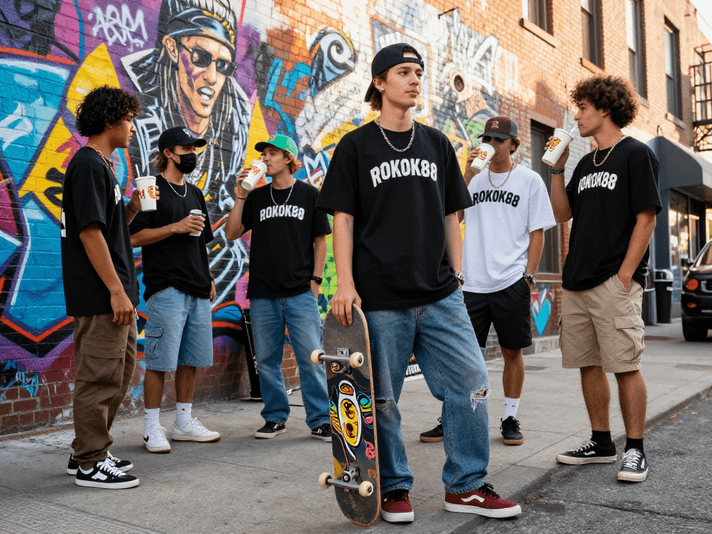 Exciting ROKOK88 alternatif streetwear scene showcasing vibrant urban style and community spirit.