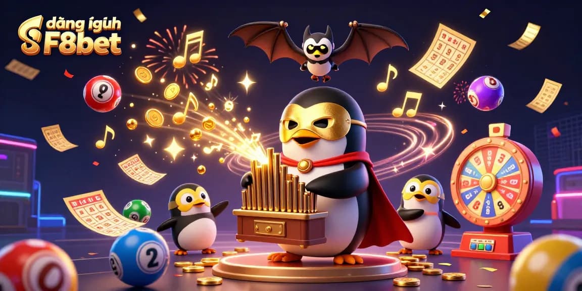 Win with đăng nhập F8bet at this vibrant 3D casino scene filled with chance and excitement.