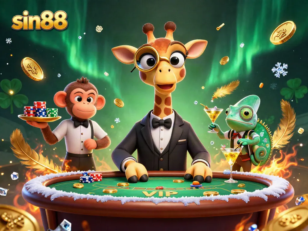Experience thrilling wins at sin88 with lively characters at an elite casino table.