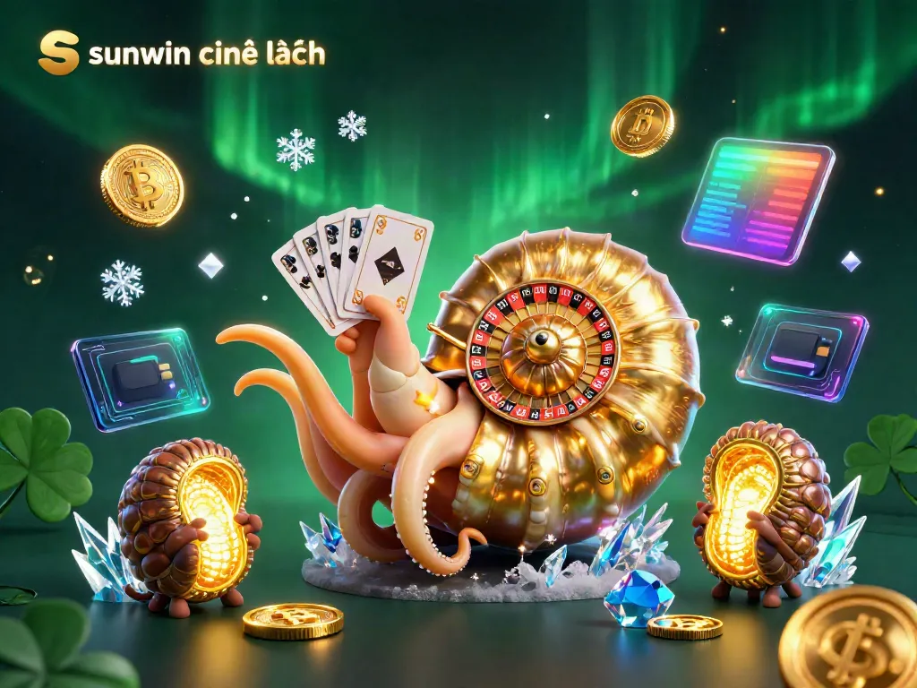 Experience thrilling gambling action with sunwin chính hãng featuring a vibrant casino scene with high-quality details and characters.
